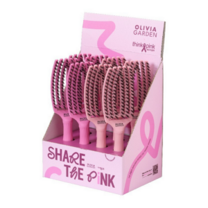 Finger Brush Combo Medium Think Pink 2025 Display 4x2 OLIVIA GARDEN