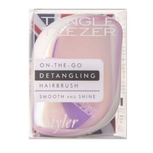 Compact Styler Pink Holographic TANGLE TEEZER